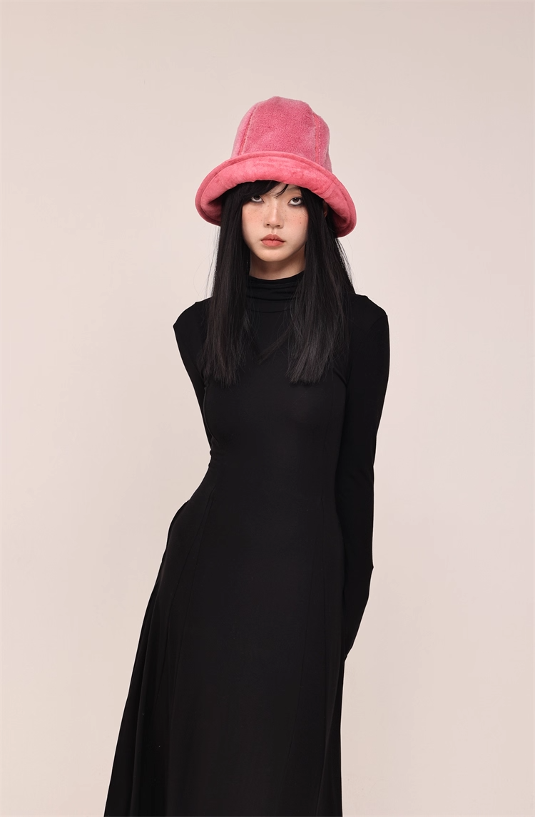 High-Top Wool Blend Bucket Hat　X3435