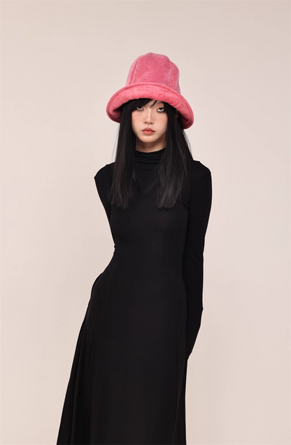 High-Top Wool Blend Bucket Hat　X3435