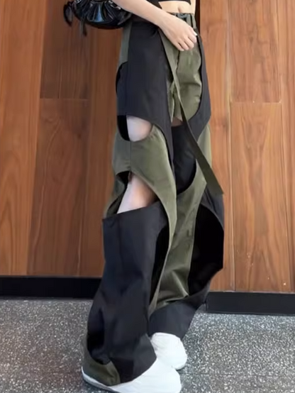 Distressed Cargo Pants X3295