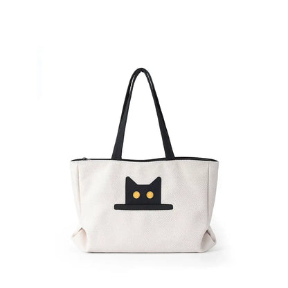 Black Cat Large Tote Bag　X3535