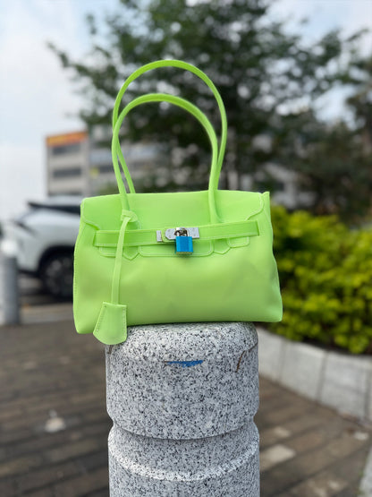 Jelly TPU Charm Handbag X3566
