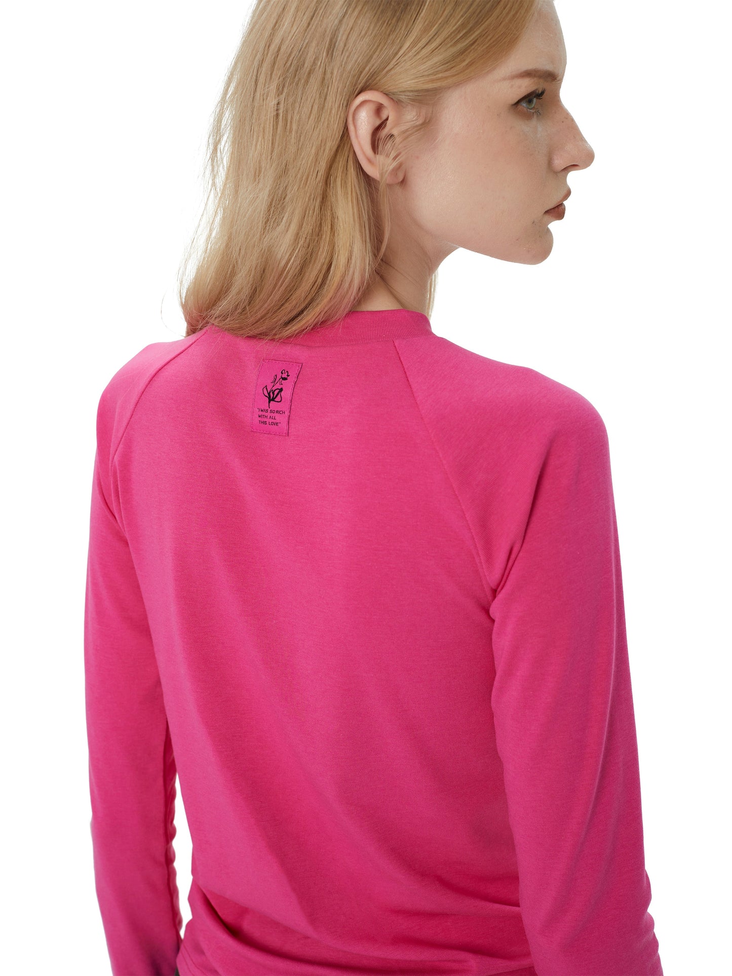 Round Neck Long-Sleeved Tops　X3177