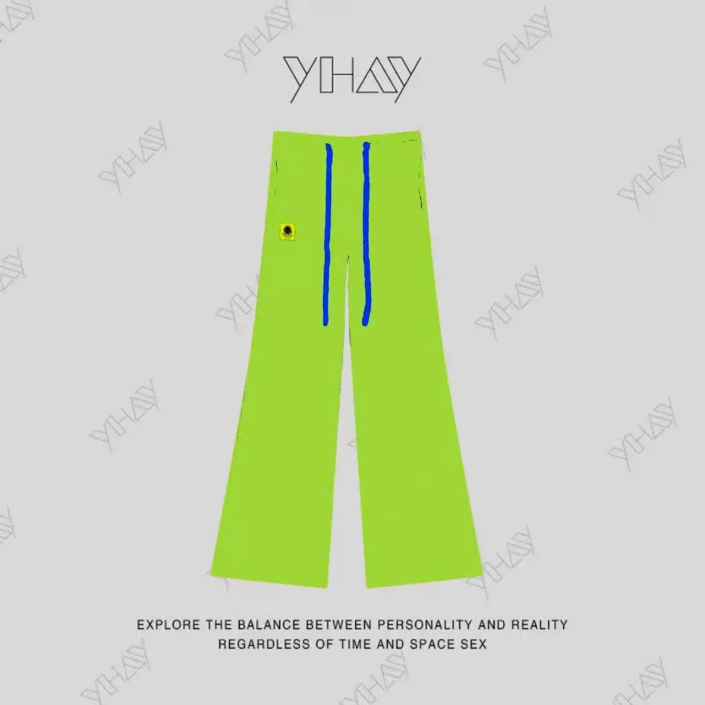 Color Straight Fleece-Lined Letter Patch Sweatpants　X3510