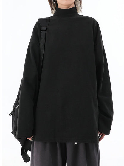 Turtleneck Long-Sleeved Sweatshirt　X3204