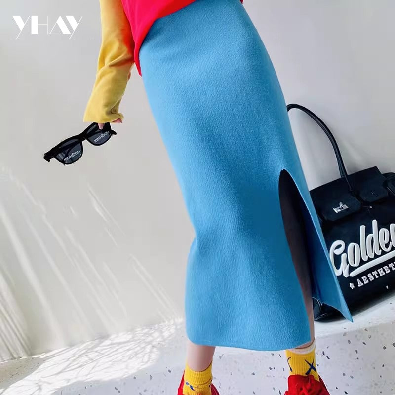 緊身羅紋針織裙 X3462