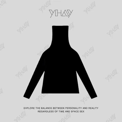 Fluorescent Color-Block Fleece High-Neck Top X3474