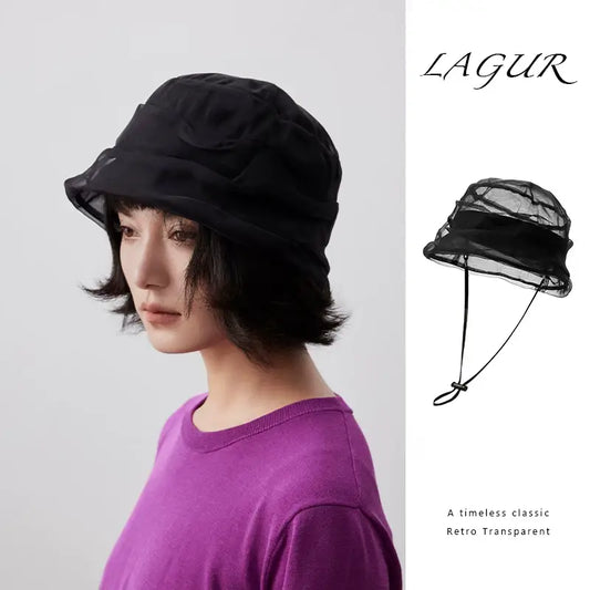 Silk Organza Bucket Hat X3554
