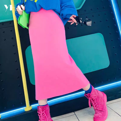 緊身羅紋針織裙 X3462