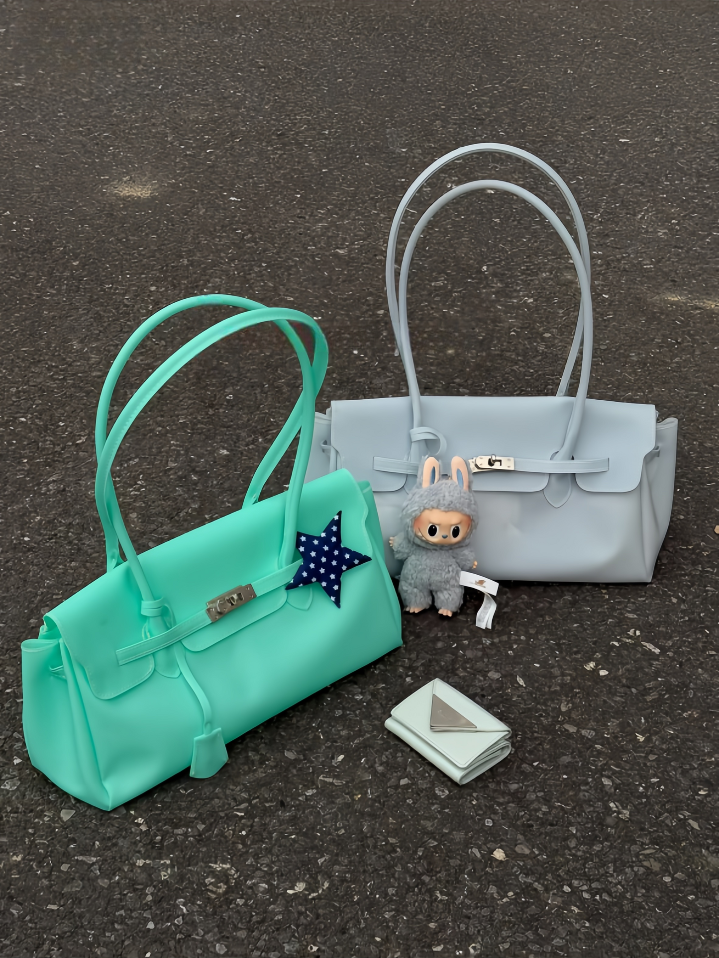 Jelly TPU East-West Padlock Bag X3564