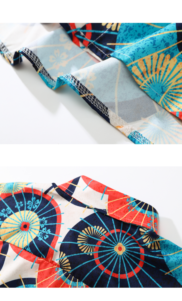 Japanese umbrella print shirt X2811