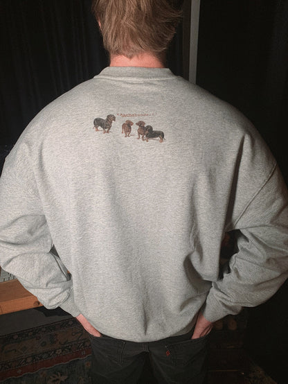 Dogs print crew neck sweatshirt X3088