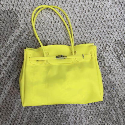 Large Jelly TPU Structured Handbag X3565