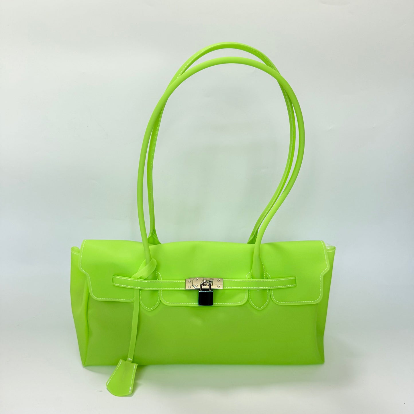 Jelly TPU East-West Padlock Bag X3564