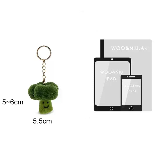 Creative fresh green broccoli doll pendant　X3064