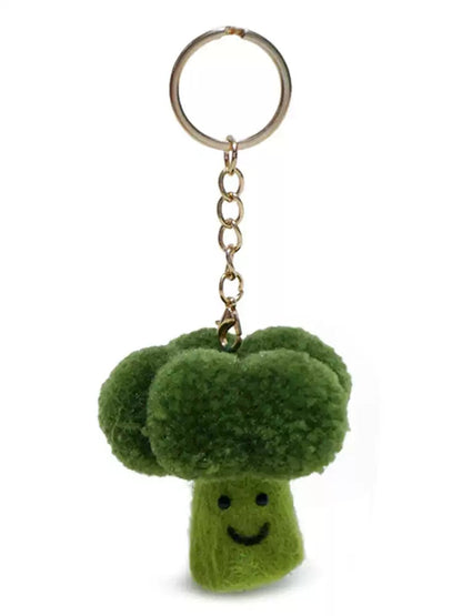 Creative fresh green broccoli doll pendant　X3064