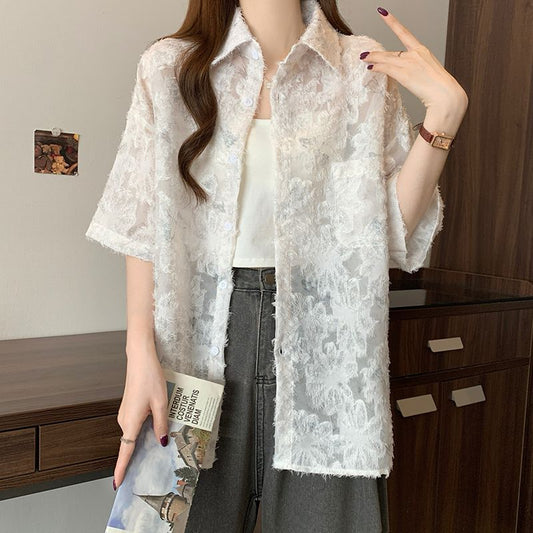 Lightweight Loose Summer Shirt　X3244