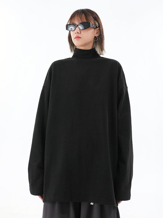 Turtleneck Long-Sleeved Sweatshirt　X3204