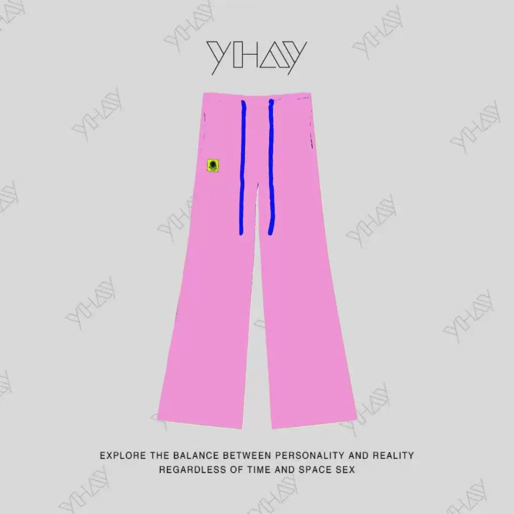 Color Straight Fleece-Lined Letter Patch Sweatpants　X3510