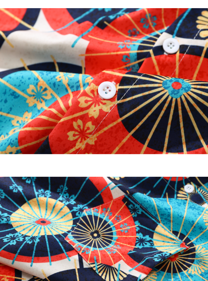 Japanese umbrella print shirt X2811