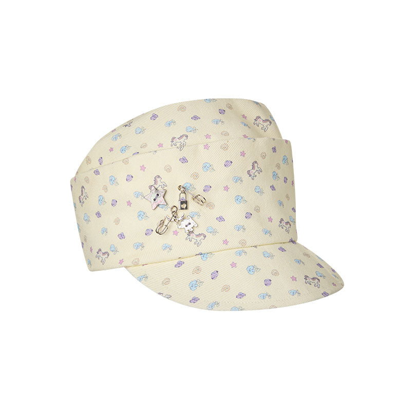Vintage Floral Slouchy Cap　X3697