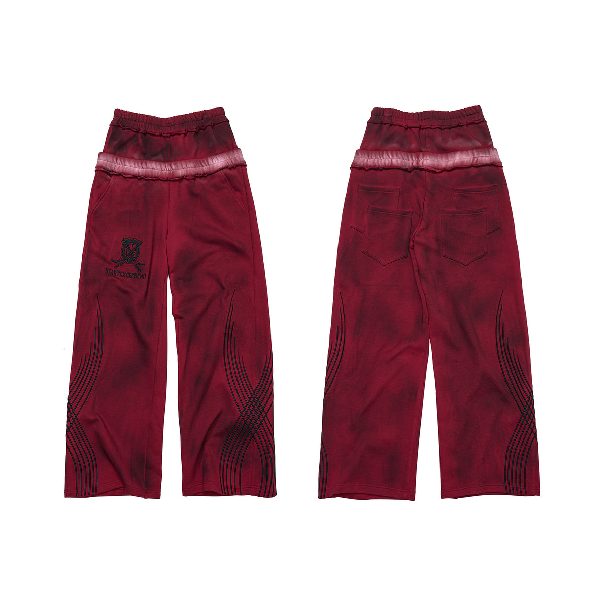 Napoleon Embroidery Hoodie and Pants　X3696