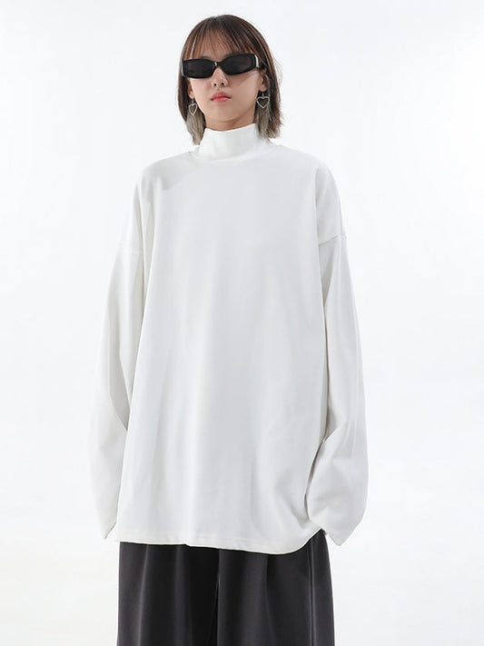 Turtleneck Long-Sleeved Sweatshirt　X3204