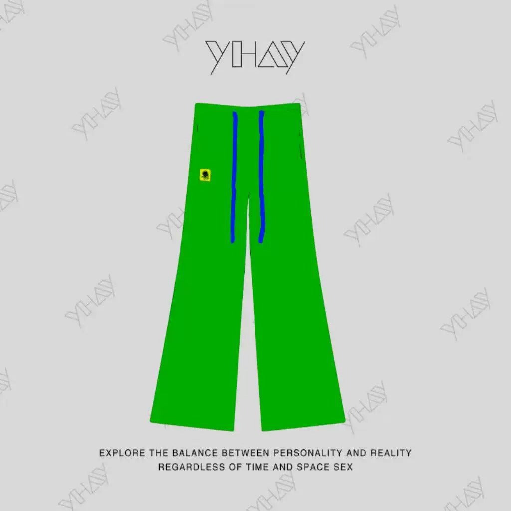 Color Straight Fleece-Lined Letter Patch Sweatpants　X3510