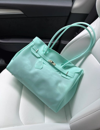 Large Jelly TPU Structured Handbag X3565