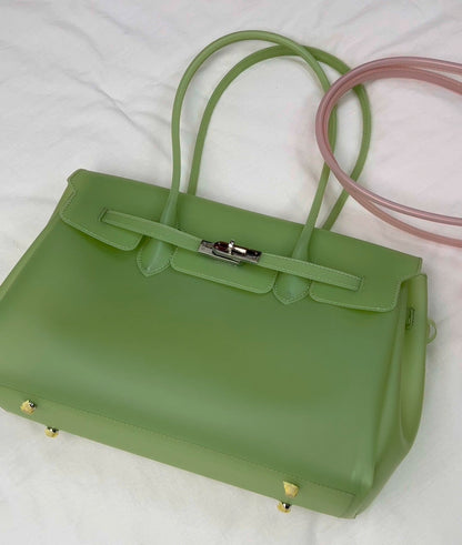 Jelly Turn-Lock Tote Bag X3560