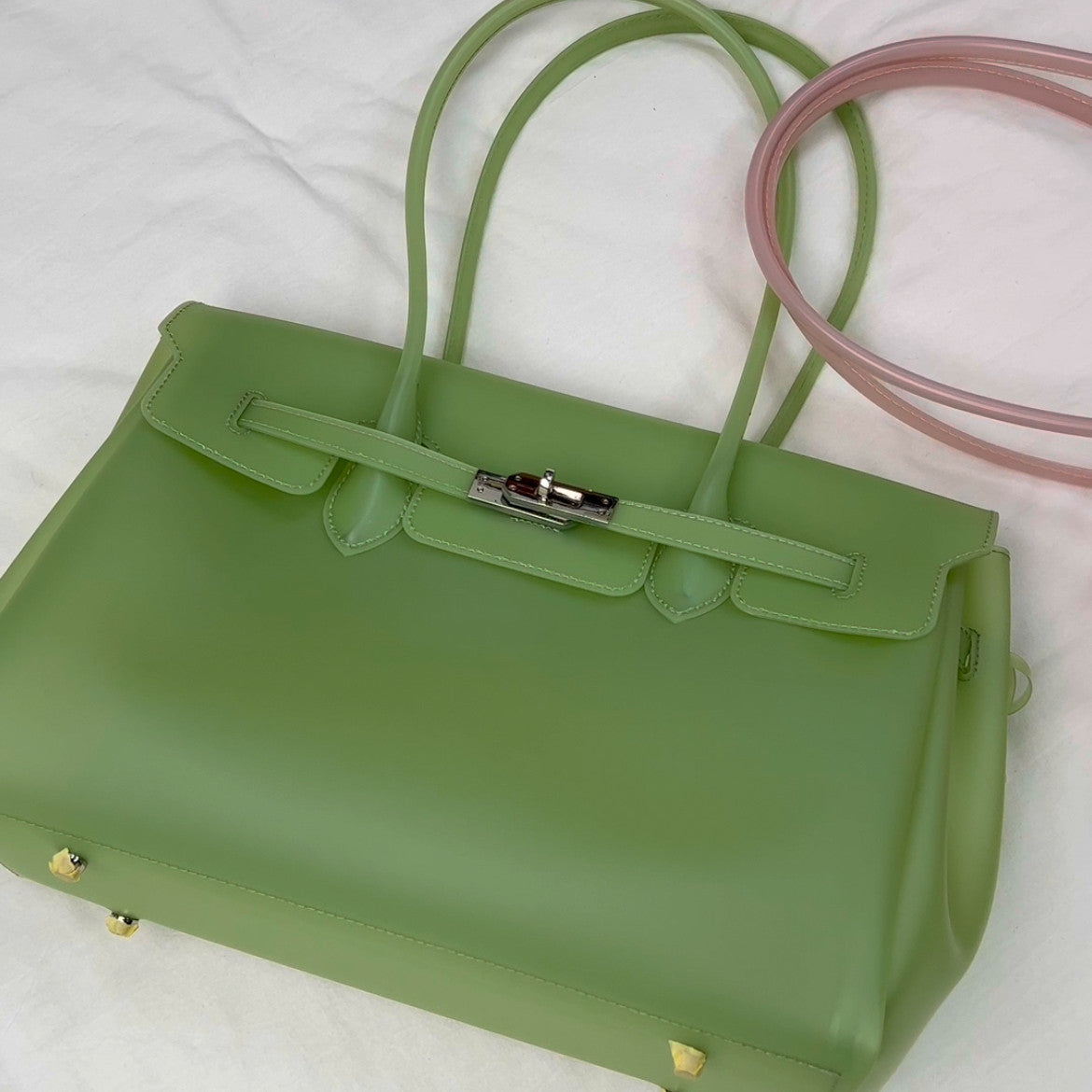 Jelly Turn-Lock Tote Bag X3560