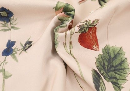 Botanical floral pattern v-neck vest X3042