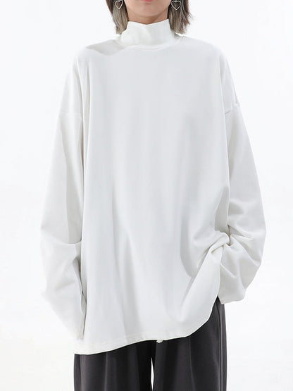 Turtleneck Long-Sleeved Sweatshirt　X3204