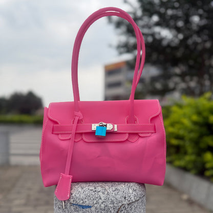 Jelly TPU Charm Handbag X3566