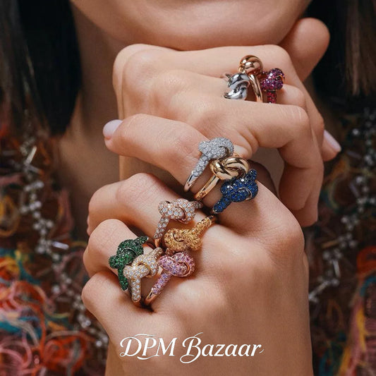 Knot Zircon Ring　X3677