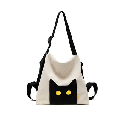 Black Cat 2WAY Tote Backpack　X3534