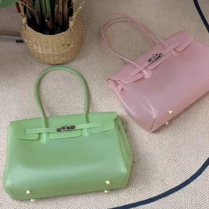 Jelly Turn-Lock Tote Bag X3560