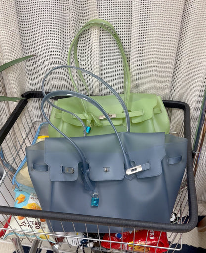 Jelly Turn-Lock Tote Bag X3560
