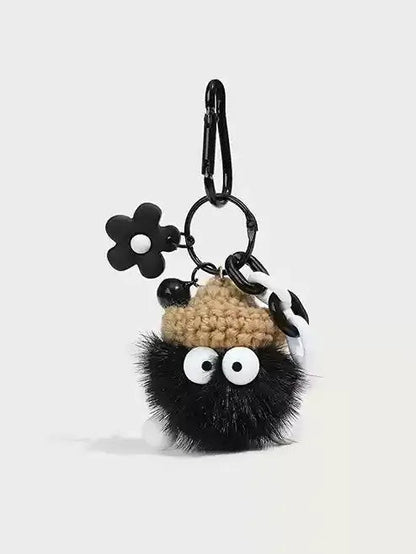 Cute mink hairball doll pendant keycharm　X3074