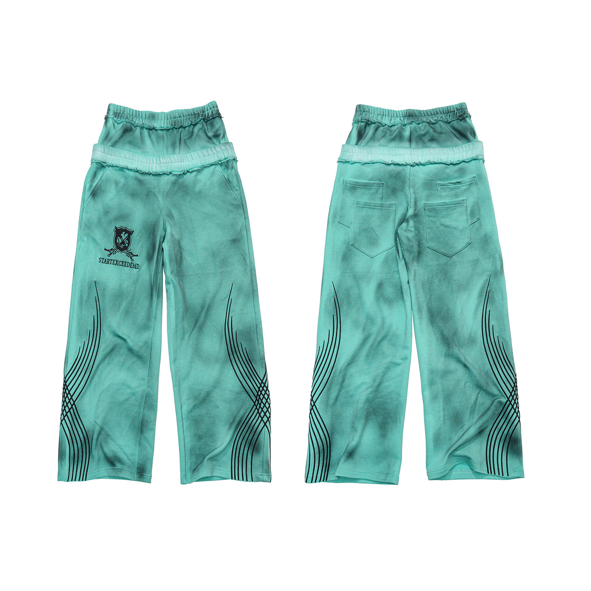 Napoleon Embroidery Hoodie and Pants　X3696
