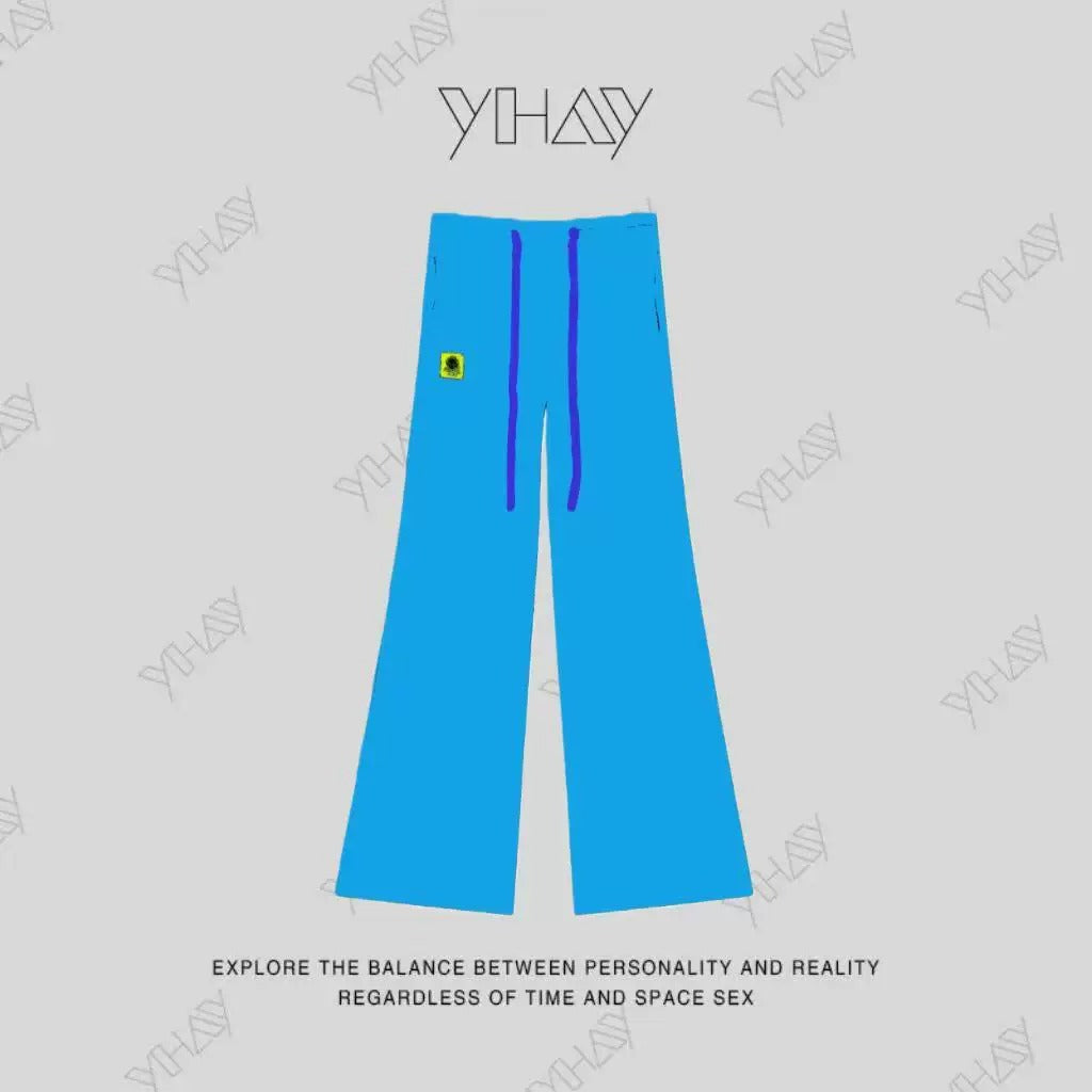 Color Straight Fleece-Lined Letter Patch Sweatpants　X3510