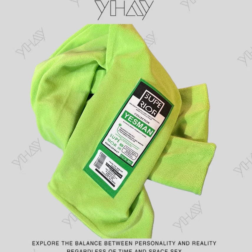 Color-Block Badge Neck Warmer Scarf X3497