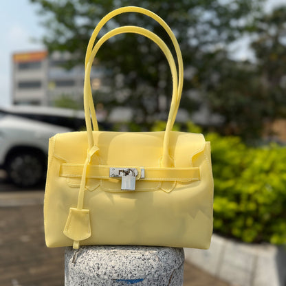 Jelly TPU Charm Handbag X3566