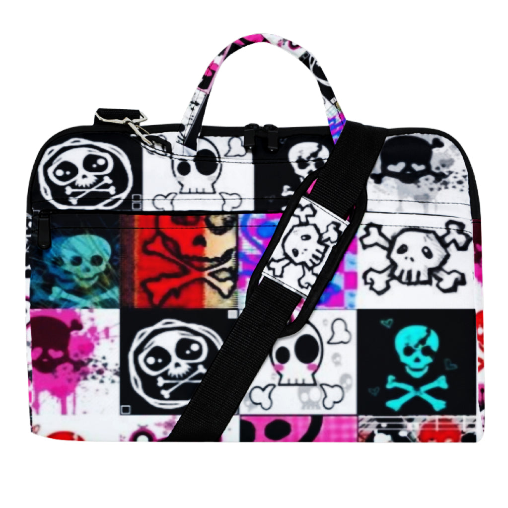 Skull print 2way briefcase X2448