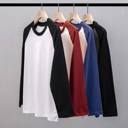 Raglan shoulder oversize design long sleeve T-shirt X3162