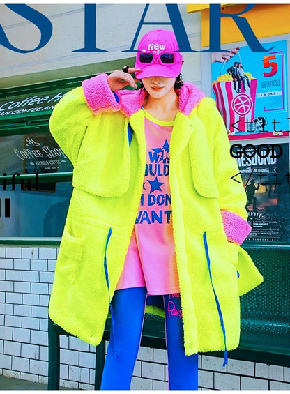 霓虹色 Boa 連帽外套 X3464