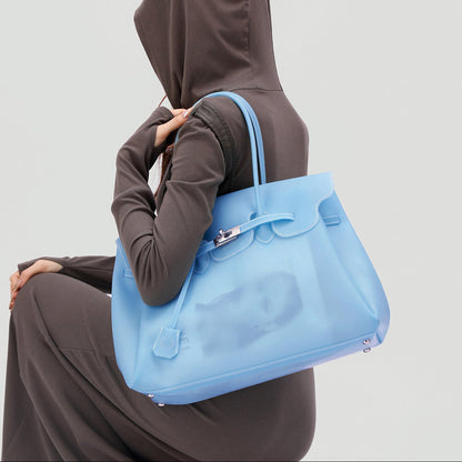 Large Capacity Matte Jelly Tote Bag X3561