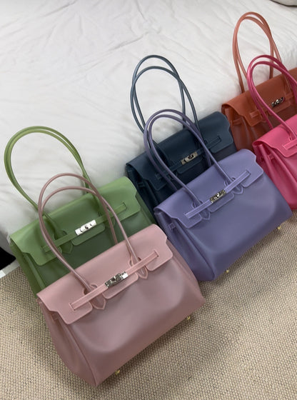 Jelly Turn-Lock Tote Bag X3560