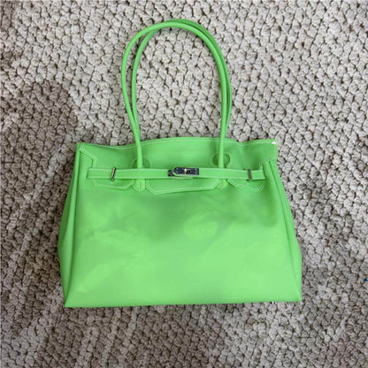 Large Jelly TPU Structured Handbag X3565