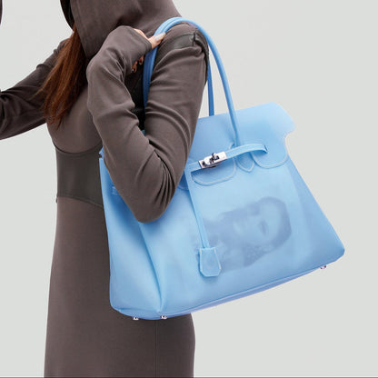 Large Capacity Matte Jelly Tote Bag X3561