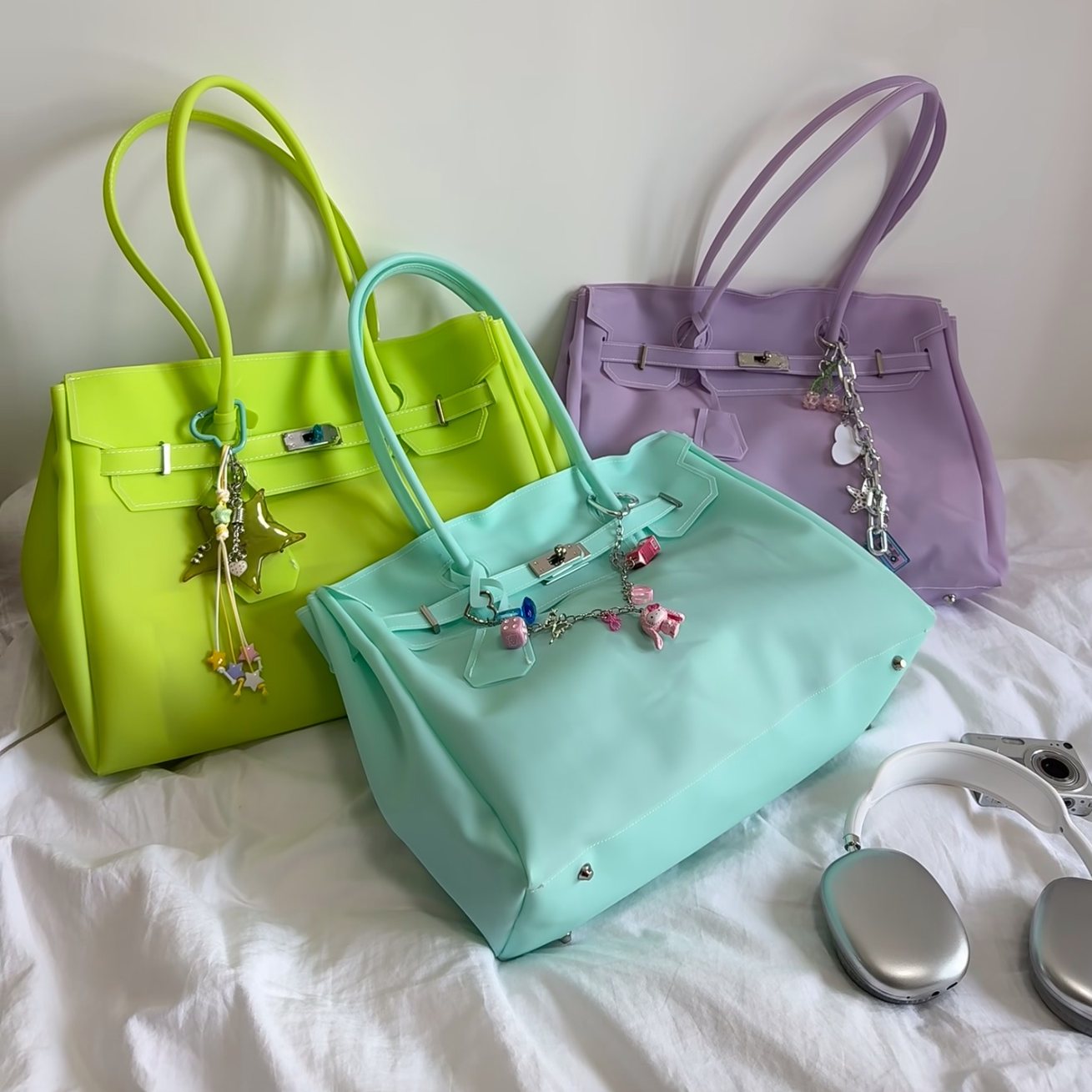 Large Jelly TPU Structured Handbag X3565